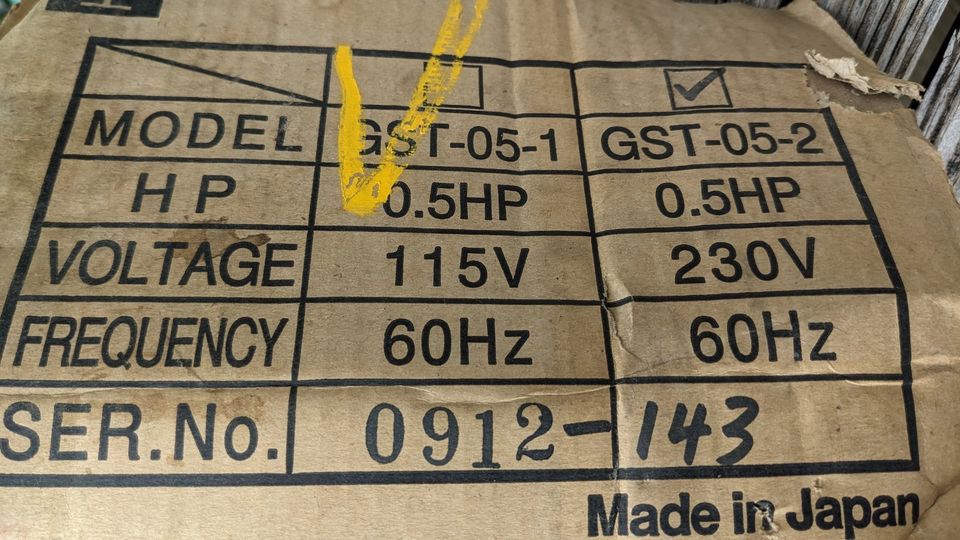 Godwin GST-05 1/2 hp Single Phase 230V 2" Submersible Trash Pump