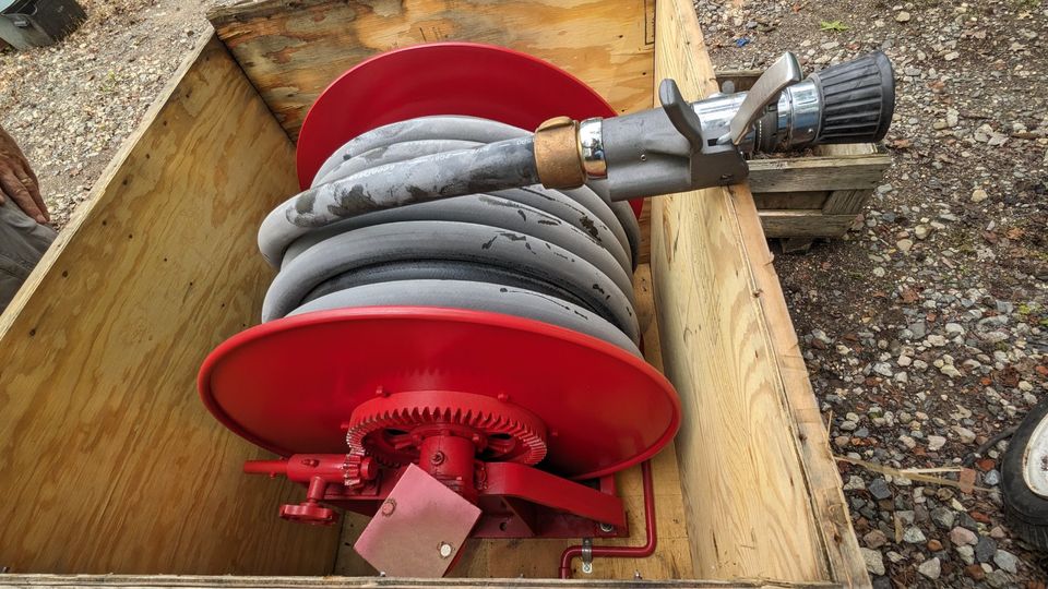 Hale 3 Cylinder Honda Powered Hi Pressure Water Fire Pump & New Hose Reel