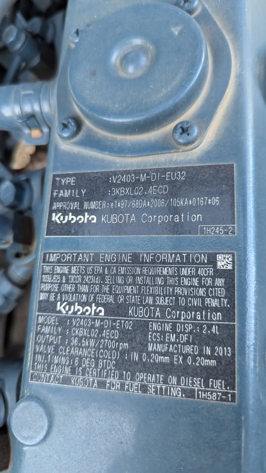 Rotair Air Compressor Kubota Diesel Only 460 Hours
