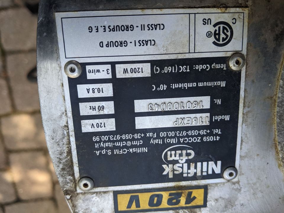 Nilfisk 118 EXP 118EXP Explosion Proof Vacuum