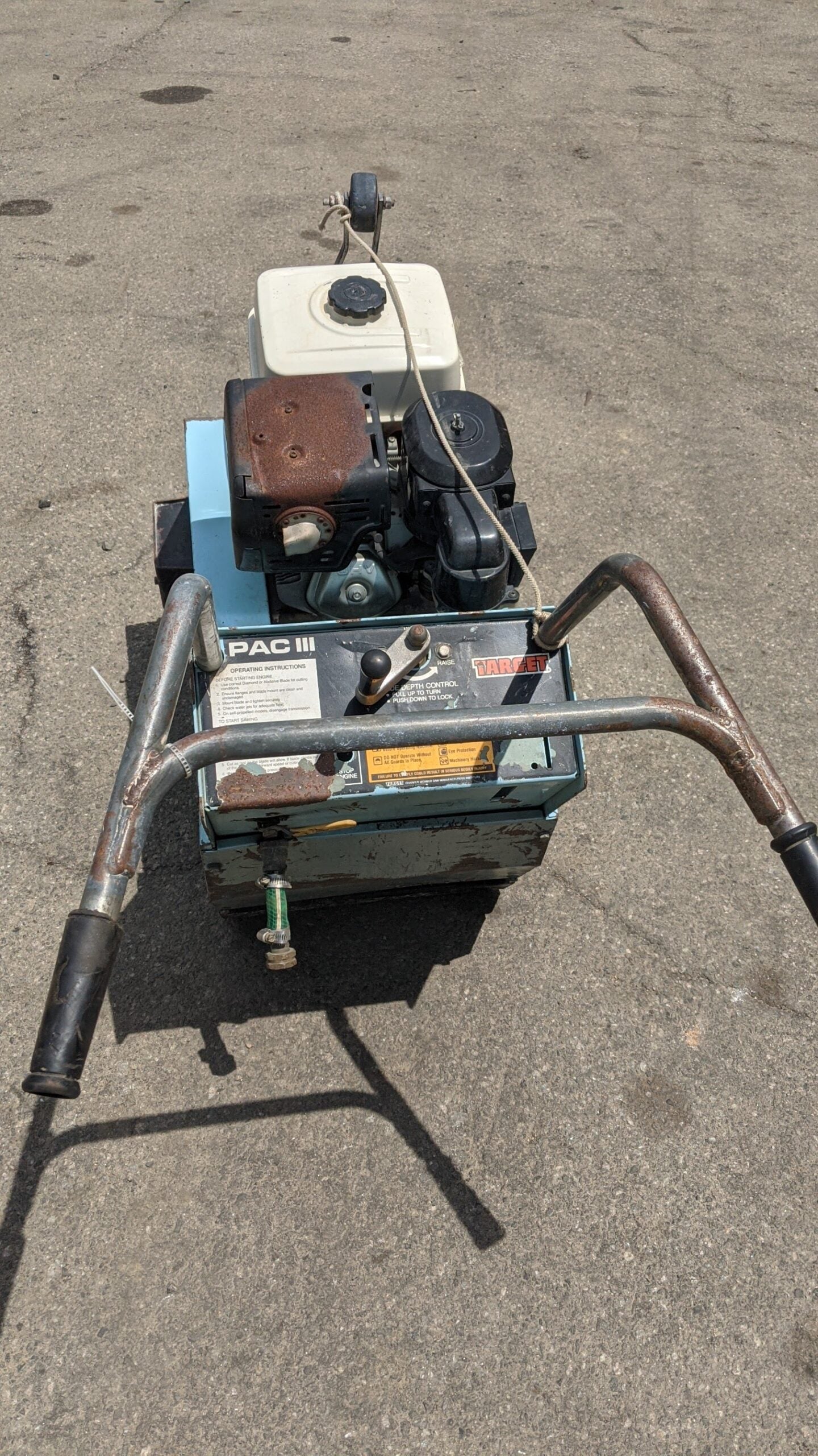 ROAD SAW ASPHALT CONCRETE WALK-BEHIND 13HP HONDA