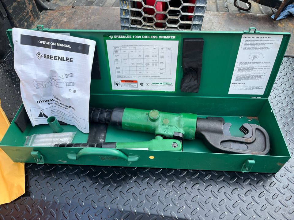 Greenlee 1989 Dieless Hydraulic Crimper