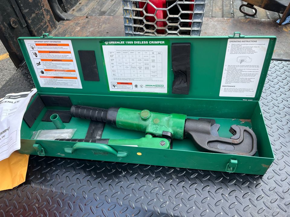 Greenlee 1989 Dieless Hydraulic Crimper