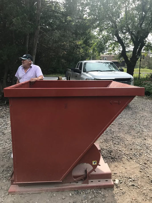 NEW 1 1/2YD TRASH MATERIAL DUMPSTER HOPPER