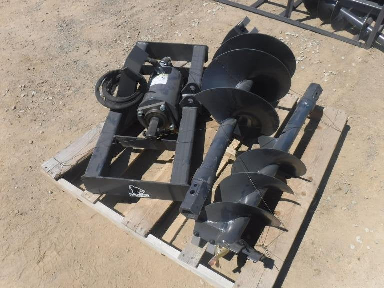 BRAND NEW WOLVERINE AUGER FOR SKIDSTEER BOBCAT WITH 2 BITS