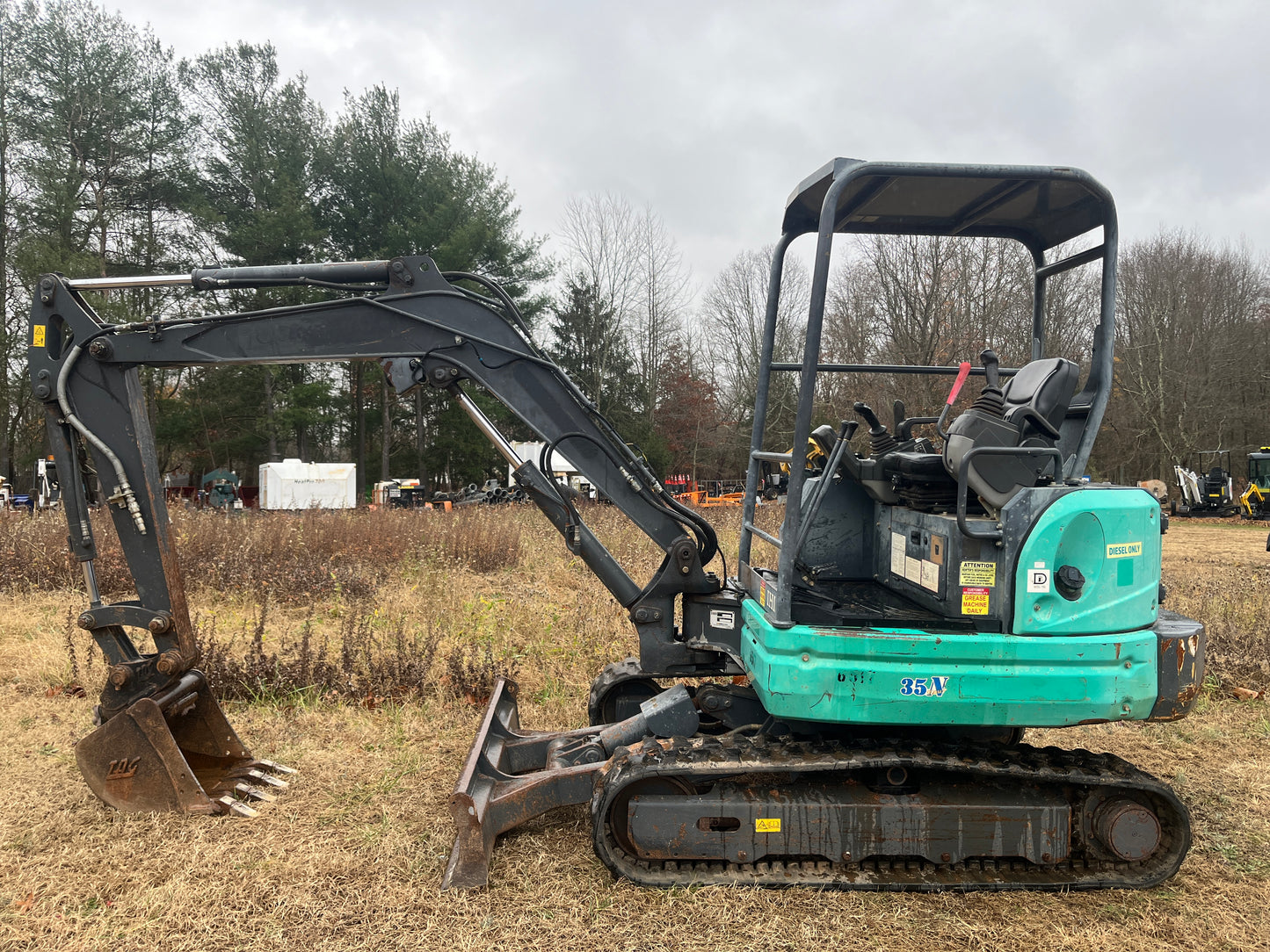 2018 IHI 35N4 3.5 Ton Mini Excavator Yanmar Diesel Engine 1375 Hours