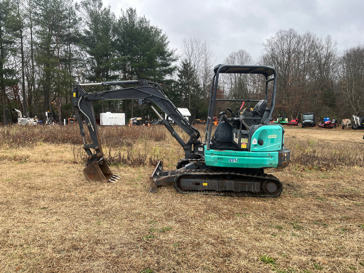 2018 IHI 35N4 3.5 Ton Mini Excavator Yanmar Diesel Engine 1375 Hours