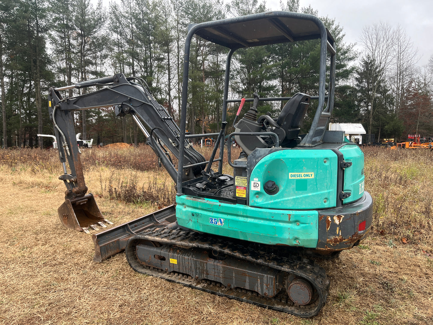 2018 IHI 35N4 3.5 Ton Mini Excavator Yanmar Diesel Engine 1375 Hours