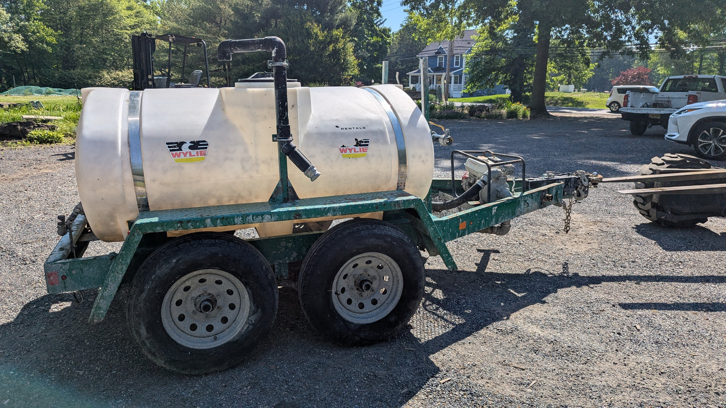 2019 Wylie 500 Gallon t/a Water Tanker Trailer