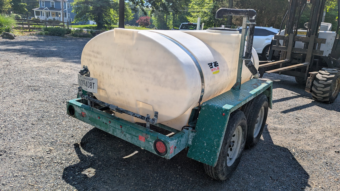 2019 Wylie 500 Gallon t/a Water Tanker Trailer