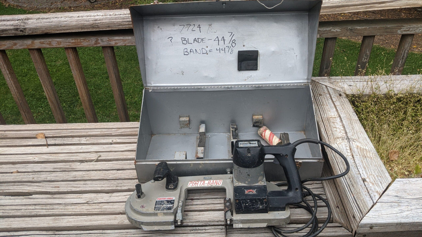 PORTABLE BAND SAW PORTACABLE IN CASE